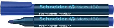 Zdjęcie produktu dla Marker permanent 130, końcówka okrągła 1-3 mm, Schneider, niebieski