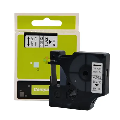 Zdjęcie produktu dla Taśma do DYMO D1 40913 9mm x 7m BIAŁA S0720680 drukarka labelmanager LM