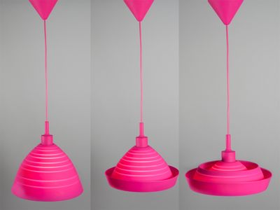 Hängeleuchte Silly Pink Ranex 6000.581 Silikonlampe pink