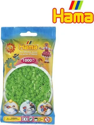 Produktbild von HAMA 207-42 Beutel mit Midi Perlen - Fluor-Grün