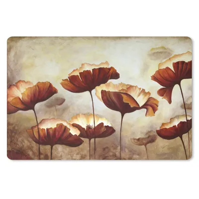 Produktbild von MuchoWow® Mauspad Mousepad Malerei - Blumen - Ölfarbe - Pflanzen 27x18 cm - Mousepads - Maus Mat - Pad - Mausunterlage - Büroartikel - Desk Matten