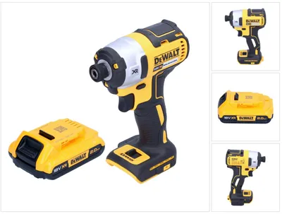 Produktbild von DeWalt DCF 887 N Akku Schlagschrauber 18 V 205 Nm 1/4" Brushless + 1x Akku 2,0 Ah - ohne Ladegerät