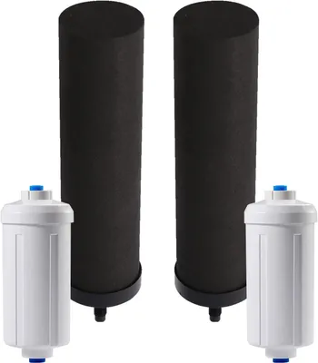 Immagine prodotto di Set di filtri per l'acqua, con carbone attivo e filtro per il fluoruro, confezione da 4, per la purificazione dell'acqua potabile