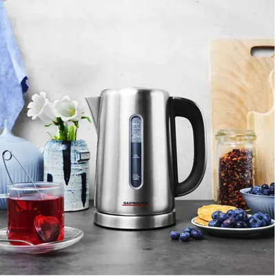 Produktbild von Gastroback Design Express, 1,7 l, 3000 W, Schwarz, Edelstahl, Edelstahl, Regelbare Temperatur, Wasserstandsanzeige