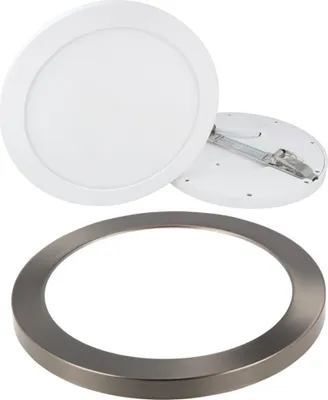 Image de 18W LED Panel Aura Smart Easy Fix Dimmable IP20 Spot encastrable apparent Spot encastrable couleur réglable 2800K-6500K Plafonnier rond avec cadre Satin