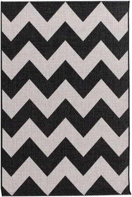 Zdjęcie produktu dla Dywan Modern Chevron black/beige160x230cm