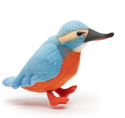 Produktbild von Uni-Toys - Eisvogel - 12 cm (Höhe) - Plüsch-Vogel - Plüschtier, Kuscheltier
