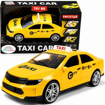 Zdjęcie produktu dla Duża Taksówka dla Dzieci – Interaktywny Samochód Taxi z Efektami Światło i Dźwięk