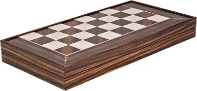 Imagen del producto de Juego de backgammon, color marrón, madera de nogal, 20 pulgadas