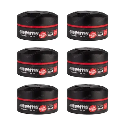 Produktbild von 6x FONEX Gummy Styling Wax Ultra Hold 150 ML
