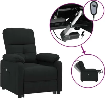 Obrázek produktu pro vidaXL Recliner Electric Black Fabric