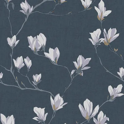 Produktbild von Vliestapete 113355 Laura Ashley Magnolia Grove Blau