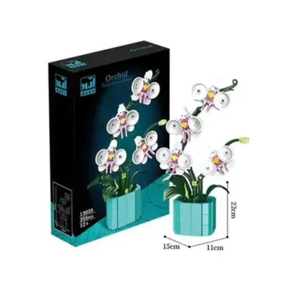 Obrázek produktu pro Stavebnice - Orchidej v květináči 355 dílků.