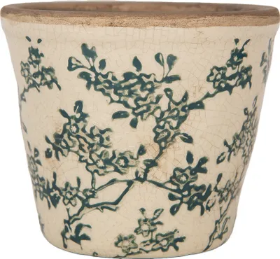 Produktbild von Clayre & Eef Blumentopf Ø 12x11 cm Beige Keramik Blumen
