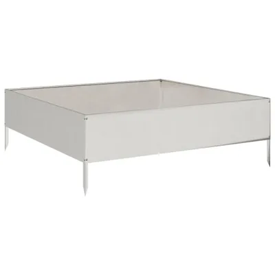 Obrázok produktu pre vidaXL Zvýšené lôžko 100x100x33,5 cm z nerezovej ocele