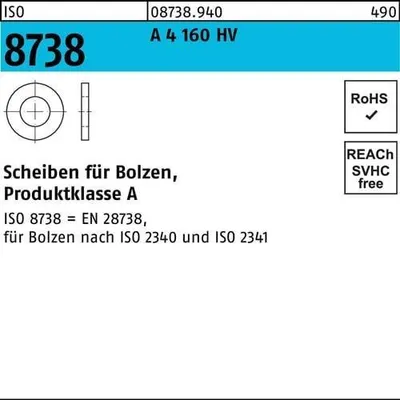 Produktbild von Reyher  Scheiben ISO 8738 A 4 10 (50 Stück)