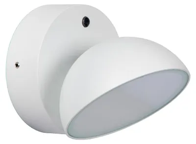 Produktbild von Lucide Led Wandleuchte Finn Wandleuchte Lampe Weiß Metall Ip54 Tag Nacht Sensor