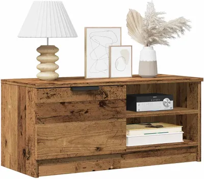 Produktbild von PUEAZU TV-Schrank Altholz-Optik 80x35x36,5 cm Holzwerkstoff - TV-Schränke &24133