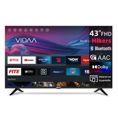 Obrázok produktu pre Hikers 43Z1 Televízor Smart TV - 43 Palcová Obrazovka Rozlíšenie FHD 1920*1080 Kompatibilné Systémom Android Kvalita Zvuku Dolby Atmos - Čierna