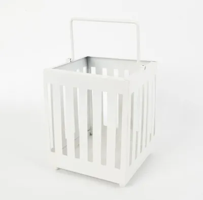 Produktbild von TrendLine Deko-Laterne Metall 15 x 12 cm weiß