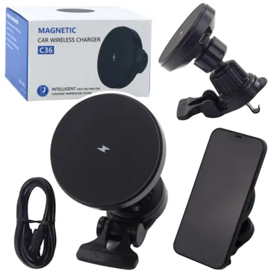 Immagine prodotto di Supporto magnetico per auto con caricatore a induzione da 15 W