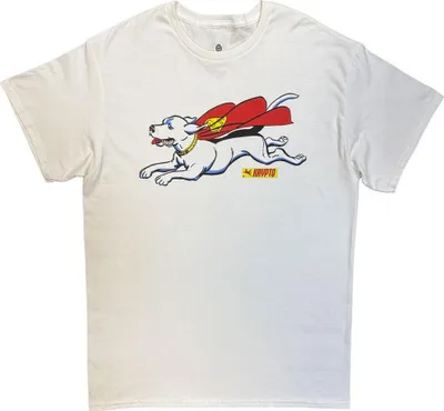Produktbild von DC Comics - "Superman Krypto Flying" T-Shirt für Herren/Damen Uni RO15431 (M) (Weiß)