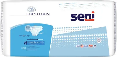 Produktbild von Inkontinenzhosen Super Seni Medium, Hüfte 75 bis 110 cm(1 Karton: 4 x 30 Stück)>>>>