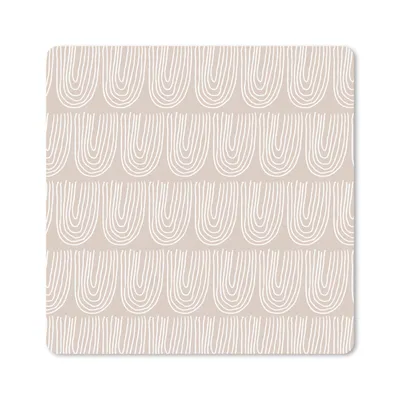 Produktbild von MuchoWow® Mauspad Mousepad Sommer - Bögen - Weiß 20x20 cm - Mousepads - Maus Mat - Pad - Mausunterlage - Desk Mat - Bureauartikeln