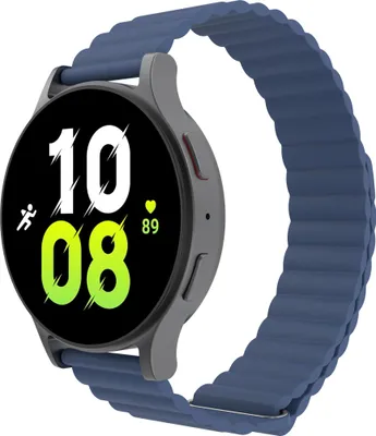 Produktbild von Cazy Uhrenarmband geeignet für Samsung Galaxy Watch Band (Magfit) – Smartwatch-Armbänder – Universelles Armband geeignet für Samsung Galaxy Watch 7 / Watch 6 / Watch 5 / Watch 4 / Watch FE - Marineblau