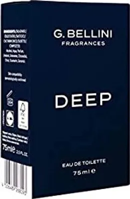 A dark blue box for G. Bellini Deep Eau de Toilette.