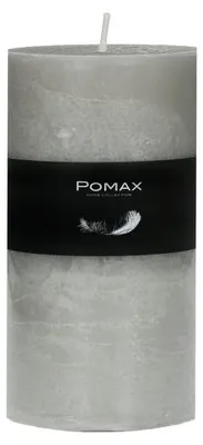 Zdjęcie produktu dla Świeca Pomax, wykonana z wosku parafinowego, w kolorze lnianym, średnica 7 cm, wysokość 14 cm