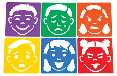Produktbild von Colorations – Wiederverwendbare Emotionsschablonen – 6 Stück