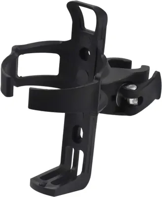 Obrázok produktu pre Držiak na fľašu na bicykel, čierny, priemer dna 7,5 cm, odolný ABS plast a kov, pre bicykle