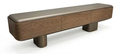 Immagine prodotto di TV-Lowboard braun Armlehnen Holz modern elegant Wohnzimmer
