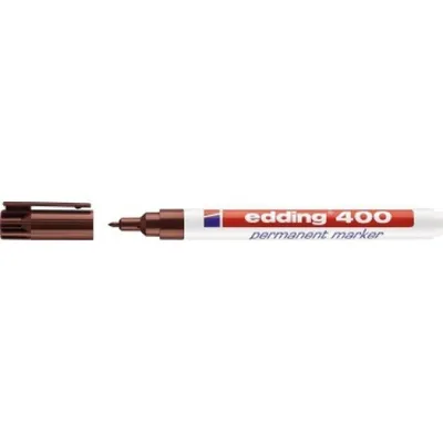 Zdjęcie produktu dla EDDING 4-400007 Permanentmarker 400, Rundspitze, nachfüllbar, 1mm, braun