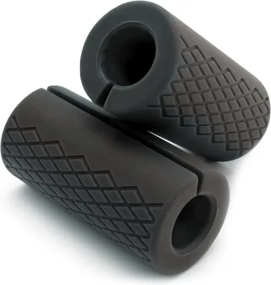 Produktbild von Fitnessgeräte-Zubehör Thick Bar Grips, Silikon Handgriffe, Set von 2, für Kurzhanteln, Erhöht Griffkraft