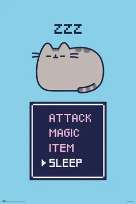Image de Pusheen - Poster - Gamer + 1 sur-poster de taille 61x91,5cm