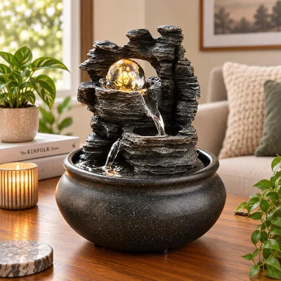 Immagine prodotto di Fontana da tavolo con sfera di cristallo