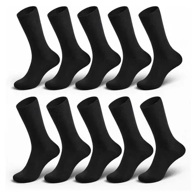 Produktbild von 10 Paar Herren Business Socken – Komfortbund – 80% Baumwolle – Schwarz 39-42
