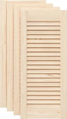 Produktbild von vidaXL Schranktüren Lamellen-Design 4 Stk. 69x29,5cm Massivholz Kiefer