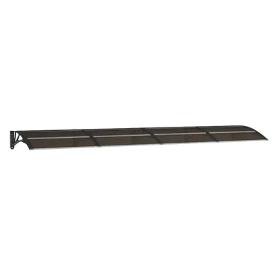 Image de vidaXL Auvent de porte Noir 350x75 cm Polycarbonate