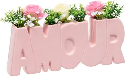 Produktbild von Blumenarrangement "liebe" rosenblüte h14cm  - Atmosphera créateur d'intérieur