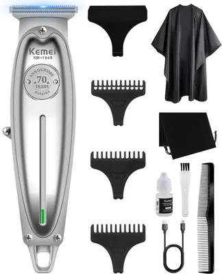 Produktbild von Professionelle kabellose Haarschneidemaschine für Männer Zero Gap Trimmer Elektrisch Bart- und Haarschneider Wiederaufladbar Grooming Kit