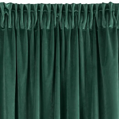 Produktbild von Eurofirany Villa Vorhang Samt Velvet Weich Kräuselband-1 STK. Edel Gardine Dick 290 g/m2 Elegant Glatt Einfarbig Flauschig Modern Klassisch Wohnzimmer
