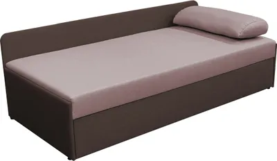 Obrázek produktu pro Kondela Čalouněná jednolůžková postel (válenda) s přistýlkou Jalen - světle hnědá/hnědá