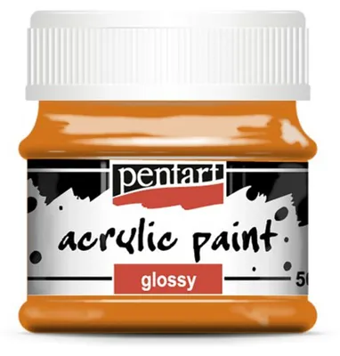 Obrázek produktu pro Akrylová barva lesklá PENTART 50 ml ORANŽOVÁ