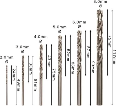 Produktbild von PRO Metal HSS-G Spiralbohrer Set, 6-tlg.