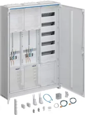 Produktbild von HAGER Komplettschrank ZB332A25LS 2ZP/VF-5rh-APZ2 univ.Z,1100x800x205mm