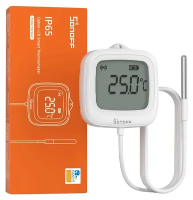 Obrázek produktu pro Teplotní čidlo, připojení Zigbee, vodotěsné provedení, SNZB-02LD