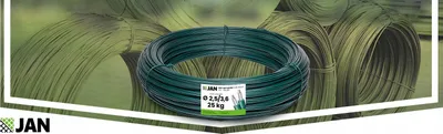 Obrázek produktu pro Napínací drát - Potažený drát - Zelený - 3,6 Mm - 25 Kg - 500 M